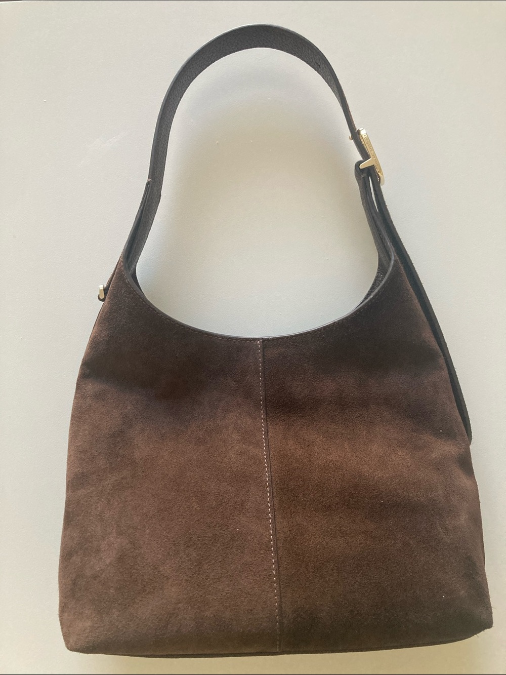 Kate Spade Brown Suede Shoulder Bag - Picture 2 of 11
